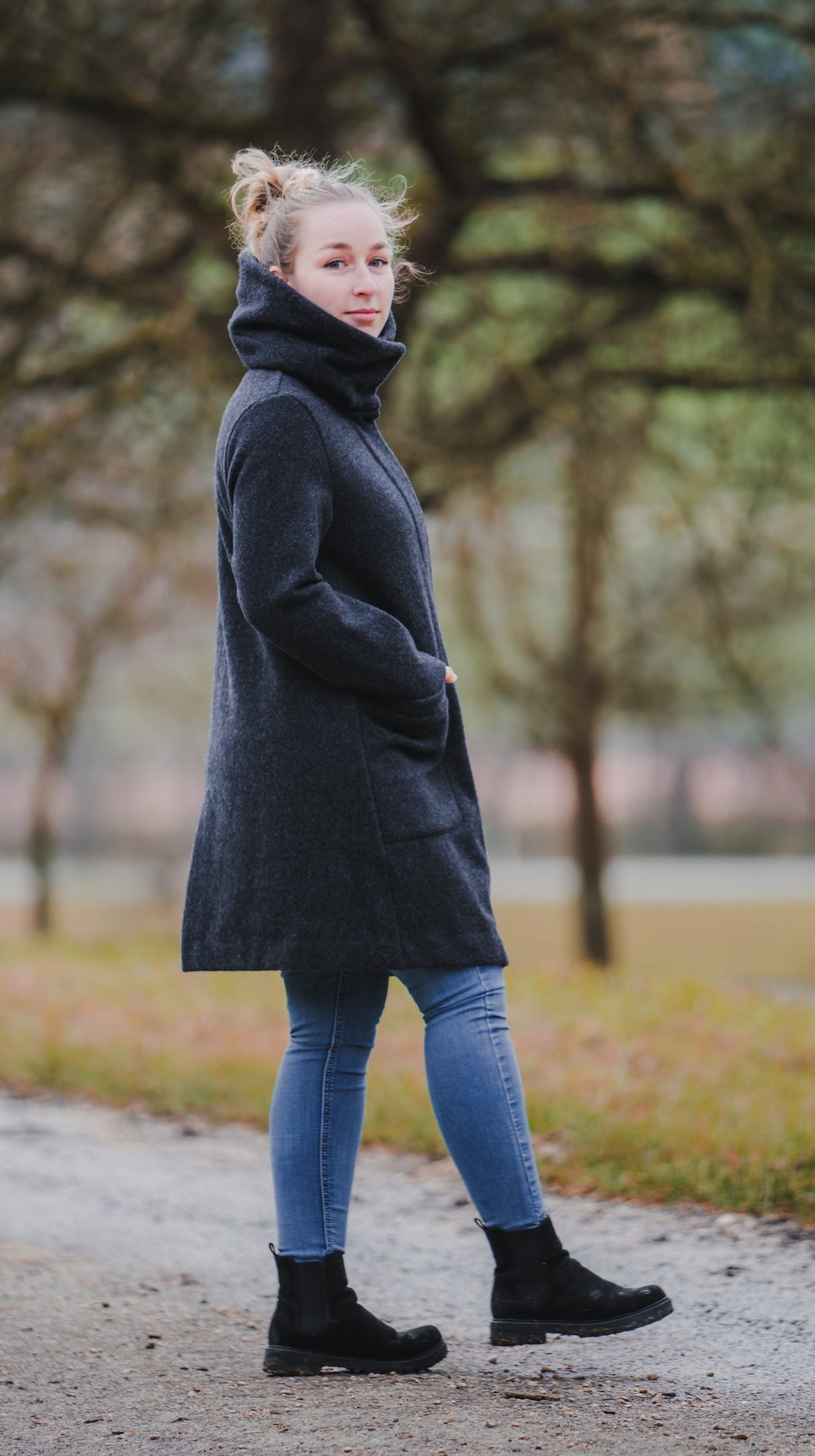 NatureGlow Merino Damenmantel